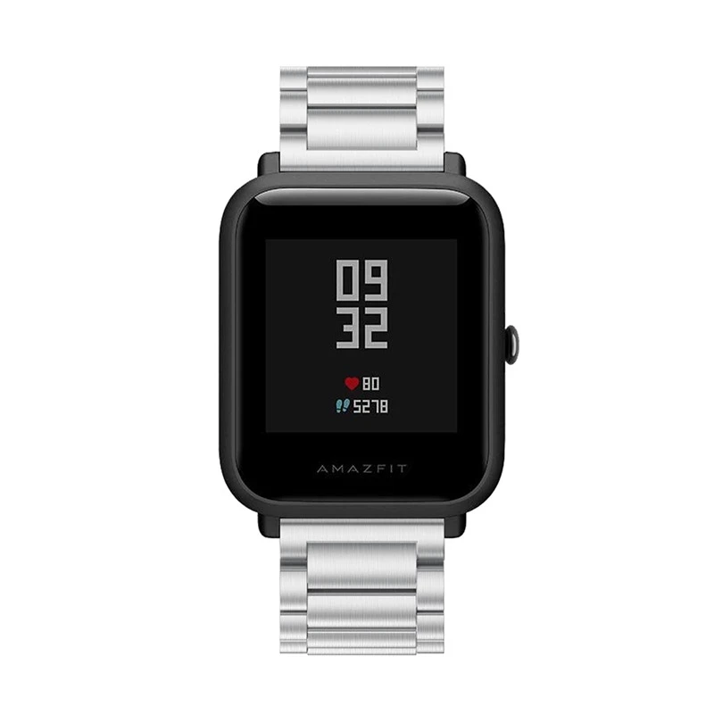 Ремешок из нержавеющей стали для Xiaomi Huami Amazfit Bip Bit Lite Youth GTS GTR 42 мм умный Браслет 20