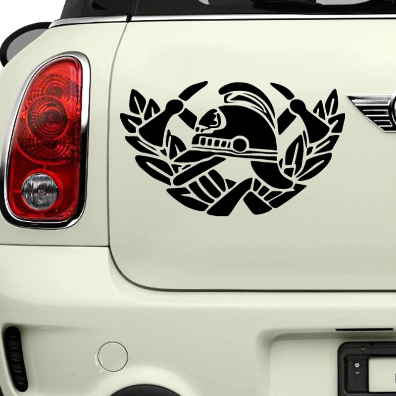 

15cmx9cm Creative fire logo Vinyl Car stickers Decals Motorcycle Accessories Car-Window Decorative Goods PVC