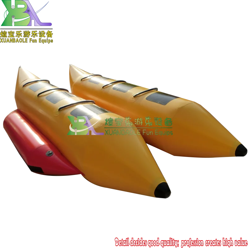 Прочная ПВХ-Банановая резиновая надувная лодка водная игра банан на 6 человек |