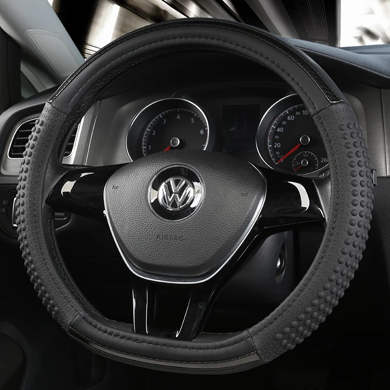 

D series Micro Fiber Leather Car Steering Wheels Covers 38CM/15'' Steering Wheel Hubs Car Styling,For VW GOLF 7 2015 POLO JATTA