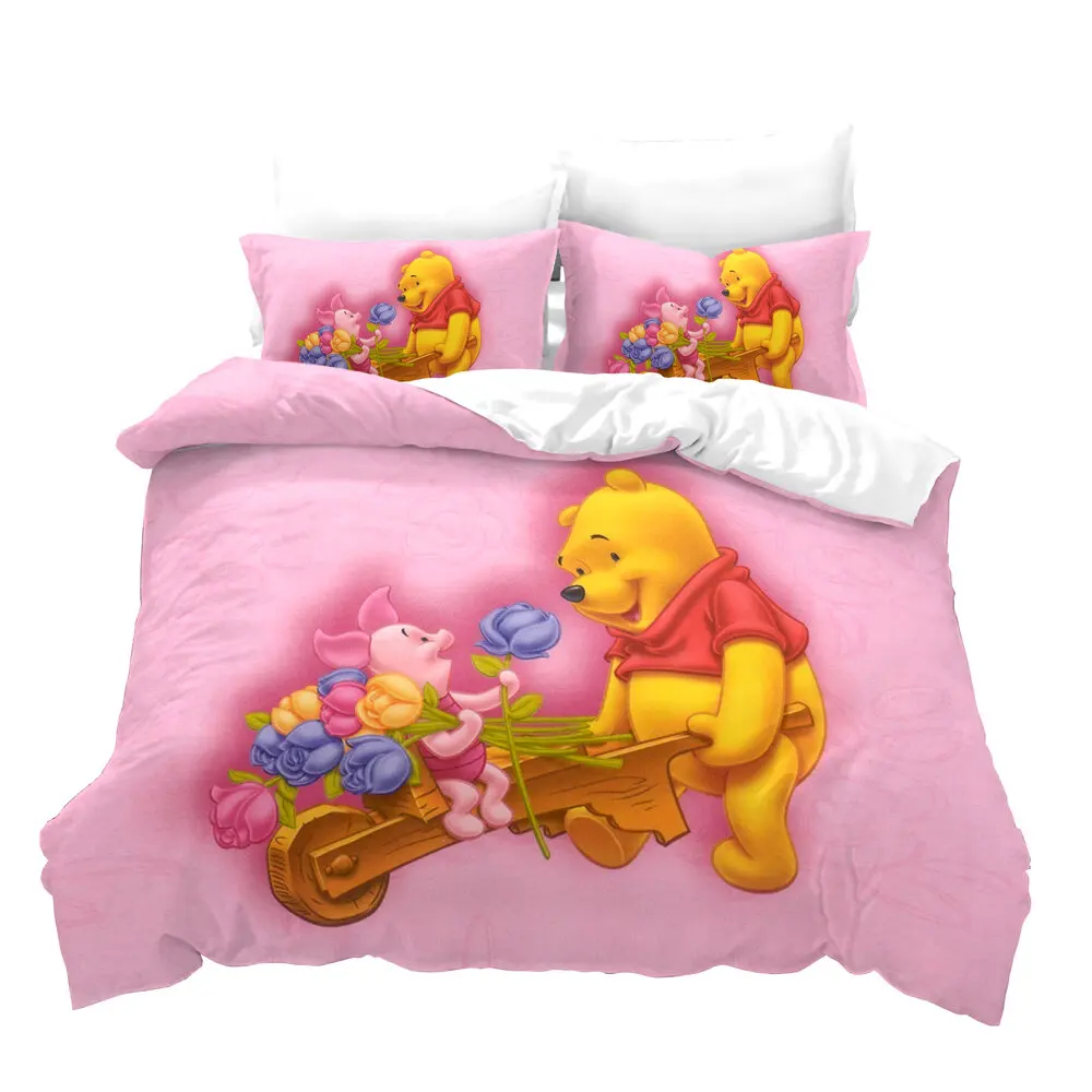 

Bedding 3D Print Duvet Cover Sets Twin Size Dropshipping Boy gife 2/3pcs (Single1Pillowcase) Cartoon Winnie the Pooh Fink