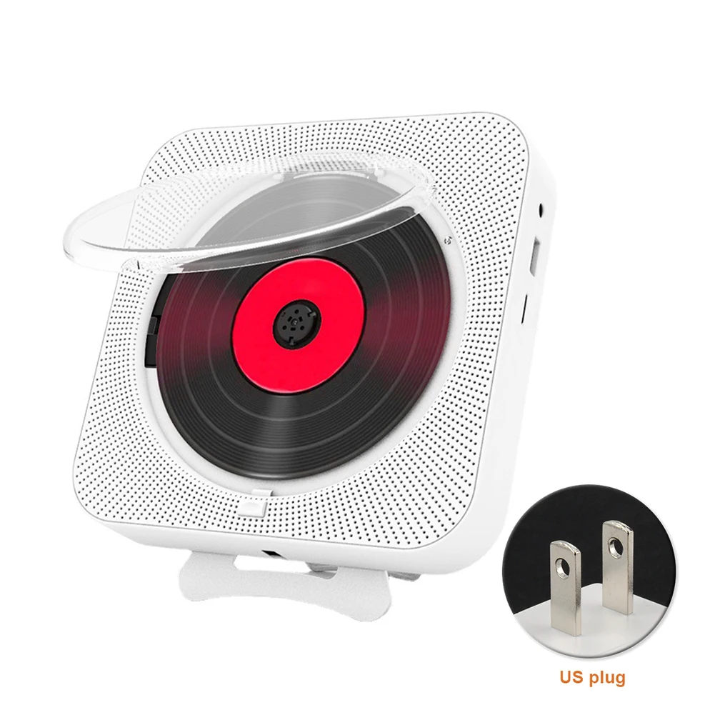 Портативный домашний TF Bluetooth CD плеер USB светодиодный экран Мультимедиа FM радио