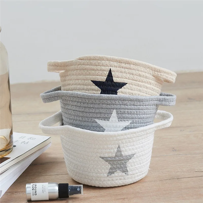 

Nordic Linen Storage Baskets Foldable Organizer Baby Kids Child Clothes Toys Candy Gadgets Holder bag Case Belly Basket