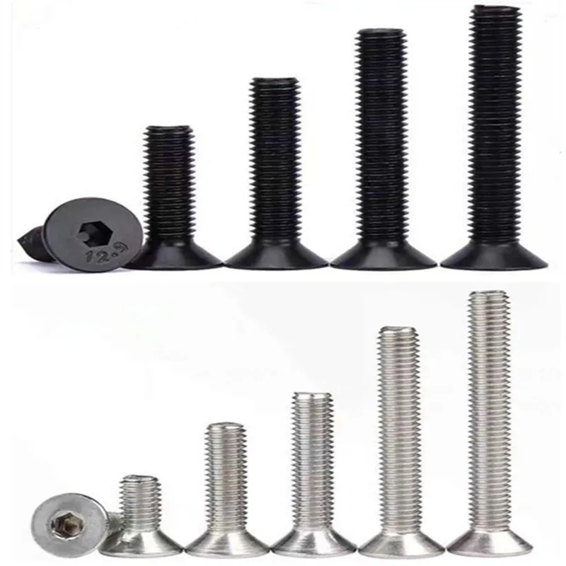 

Винты с потайной головкой из нержавеющей стали, 5-50 шт., M2, M2.5, M3, M4, M5, M6, M8, DIN7991, 304