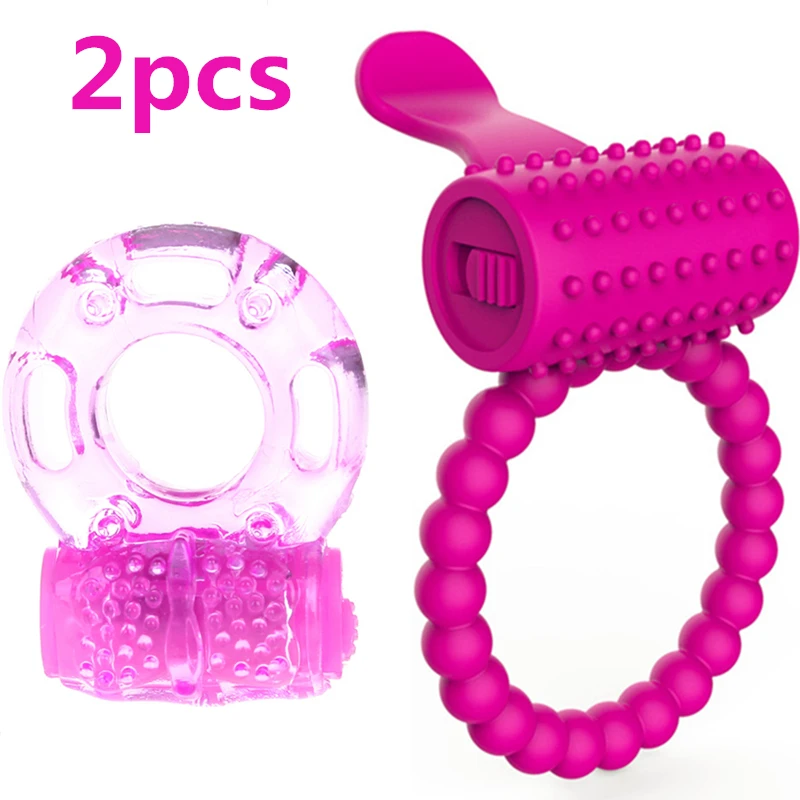 Кольцо-вибратор на пенис кольца для мужчин задержки секса вибрирующие взрослые