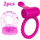 Кольцо-вибратор на пенис кольца для мужчин, кольца для задержки секса, вибрирующие взрослые игрушки для пар