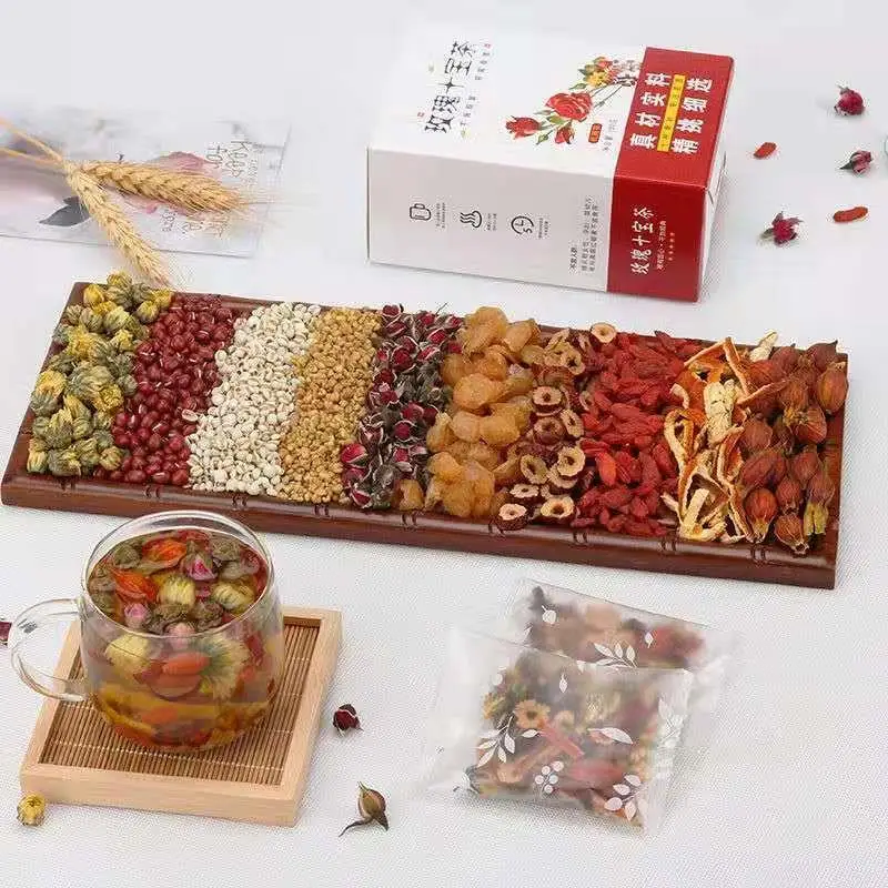 2020 Фуцзянь Мэй Гуй Ши Бао Ча Роза десять сокровищ чай тоник для омолаживания и