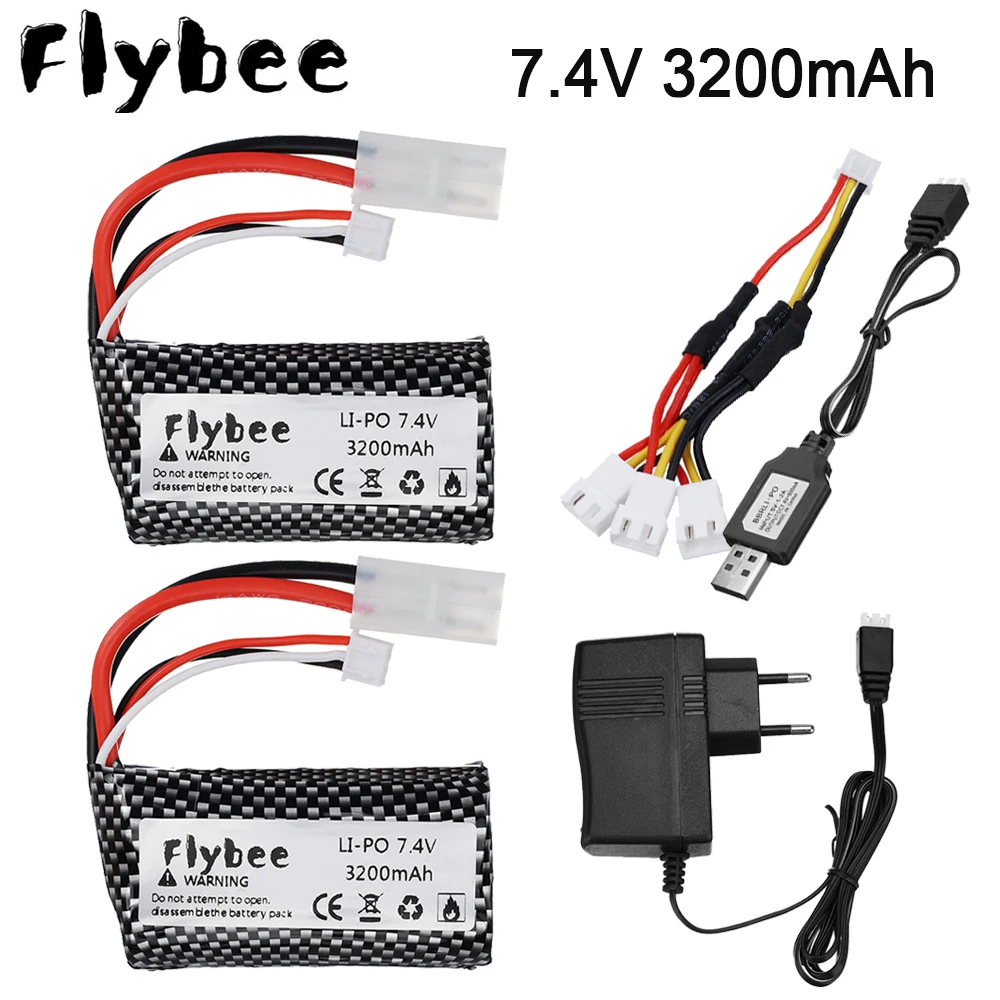 7 4 V 3200 мА/ч оптовая продажа Li-po Липо батарея 2S дистанционный пульт RC вертолет mAH