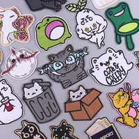 cartoon cat patch iron on patches on clothes embroidered patches for clothing animal patch for clothes badges stickers applique
