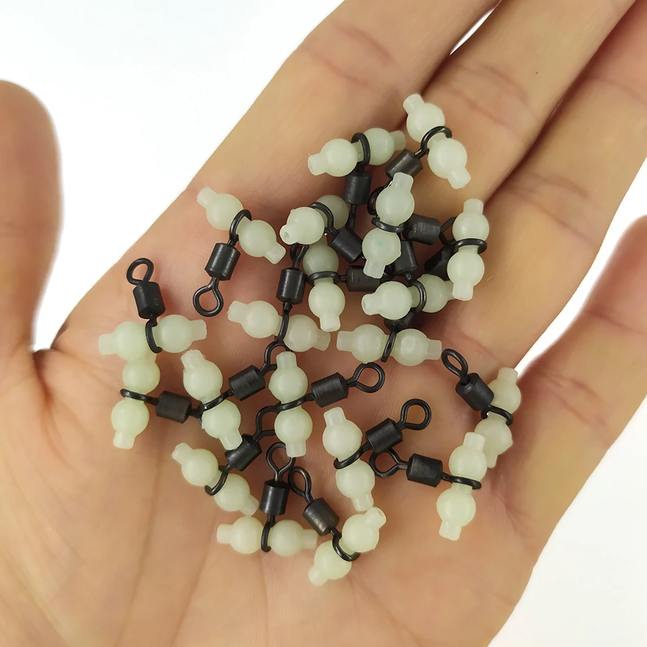 20 шт. ночные рыболовные снасти люминесцентные Вертлюги вращающиеся рукава