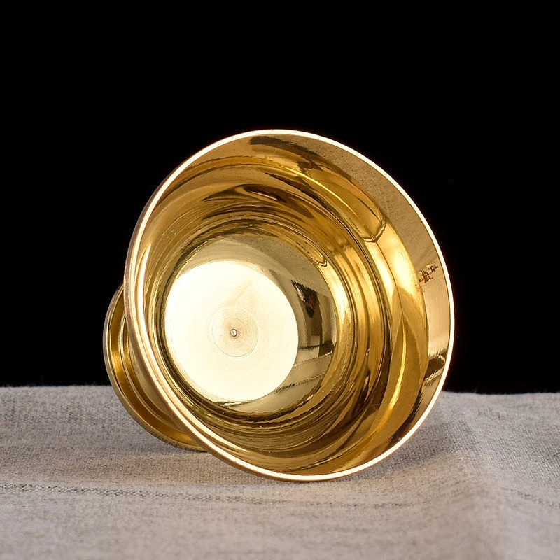 7 шт. латунная танкровая чаша бокал с благоприятным блеском тибетская 5 см