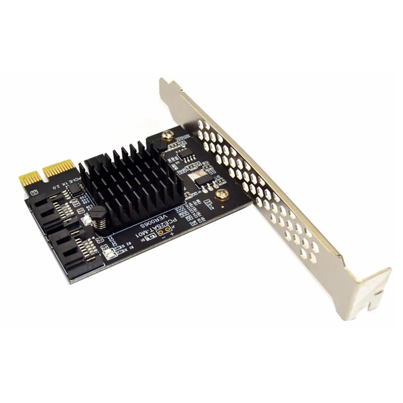 

PCIE to SATA 3.0 Expansion Card Controller Dual PCI-E 4X Cards PCI Express to SATA Adapter Card Windows10/8/7/XP/2003/2008/Linux