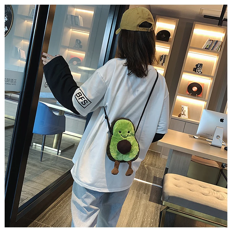 Small Crossbody Shoulder Bags For Girls Cute Cartoon Toast Toy Fruit Shape Avocado Wallet Designer Clear Purse And Handbags