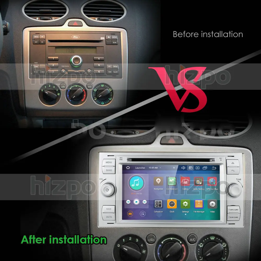Günstig 4G 64G IPS 2 Din Android 10 Auto Radio Multimedia Für Ford Focus 2 3 Mk2 Mondeo 4 Kuga Fiesta Transit Connect S-MAX C-MAX 8-Core