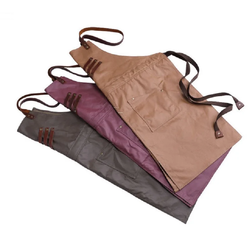 A003 новый брезентовый фартук бариста супермаркера шеф-повара униформа для