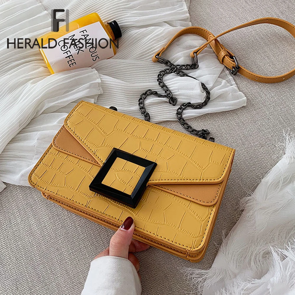 Сумки через плечо из искусственной кожи с узором под камень для женщин 2019