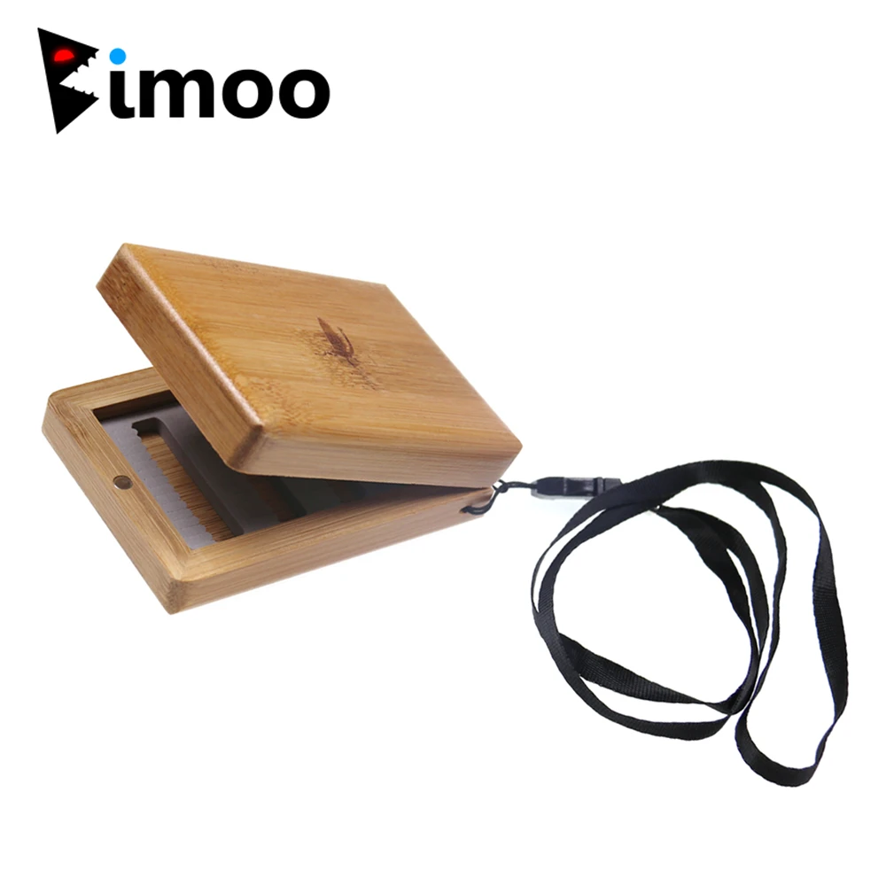 Bimoo маленькая бамбуковая коробка для рыбалки нахлыстом чехол нахлыста