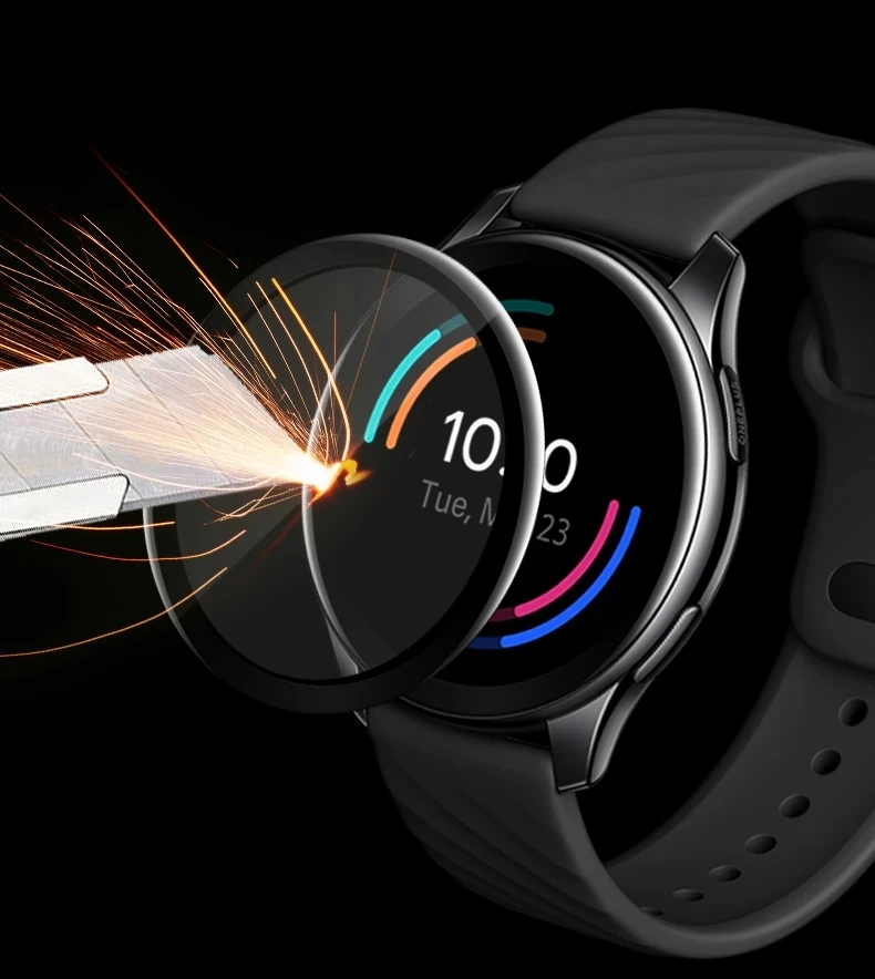 Защитная пленка из мягкого стекловолокна для Oneplus Watch Smartwatch защита экрана 3D