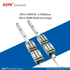 Прецизионная линейная направляющая HGR15 1000 мм 39.37in Rail HGH15CA каретная направляющая для гравировального робота с ЧПУ, деревообрабатывающий лазерный текстильный станок