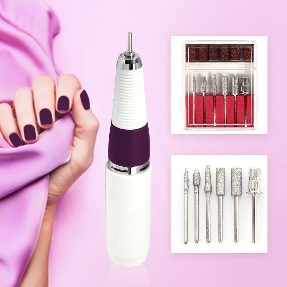 

Professional Nail Shaper Electric Manicure File Set Nail Polisher With Sandings And Nail Bits