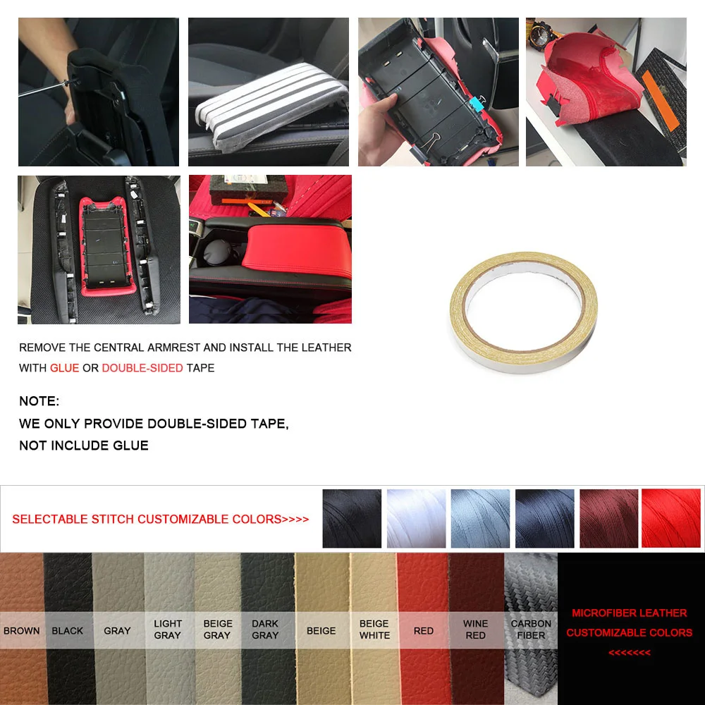 Мягкий чехол на подлокотник из Текстура углерода кожи для VW Golf 7 MK7 2014 2015 2016