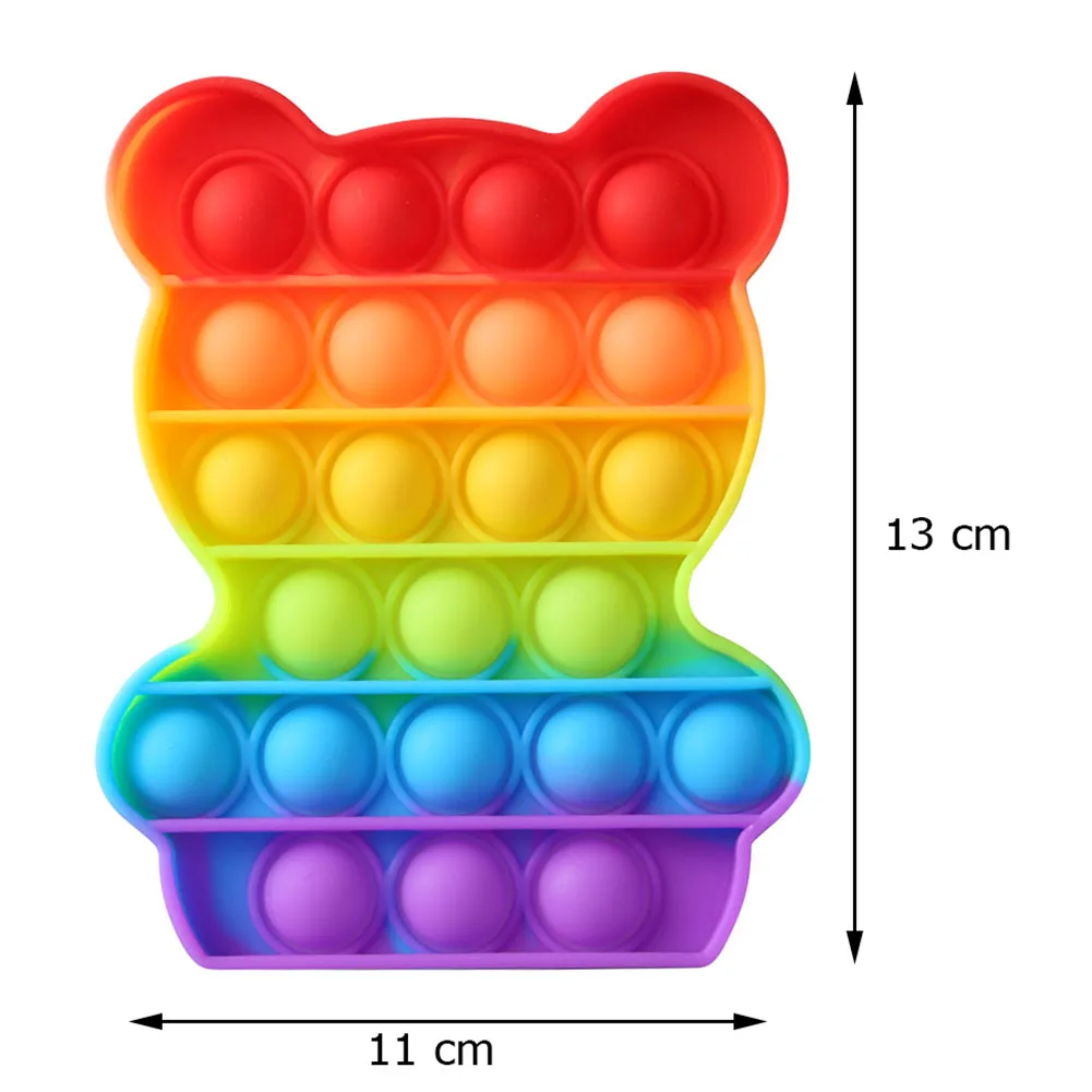 Brillante cuerno caballo Fidget juguete de empuje de burbuja juguetes anti estr&eacute;s adultos de los ni&ntilde;os sensorial juguete para aliviar el autismo env&iacute;o gratis-5