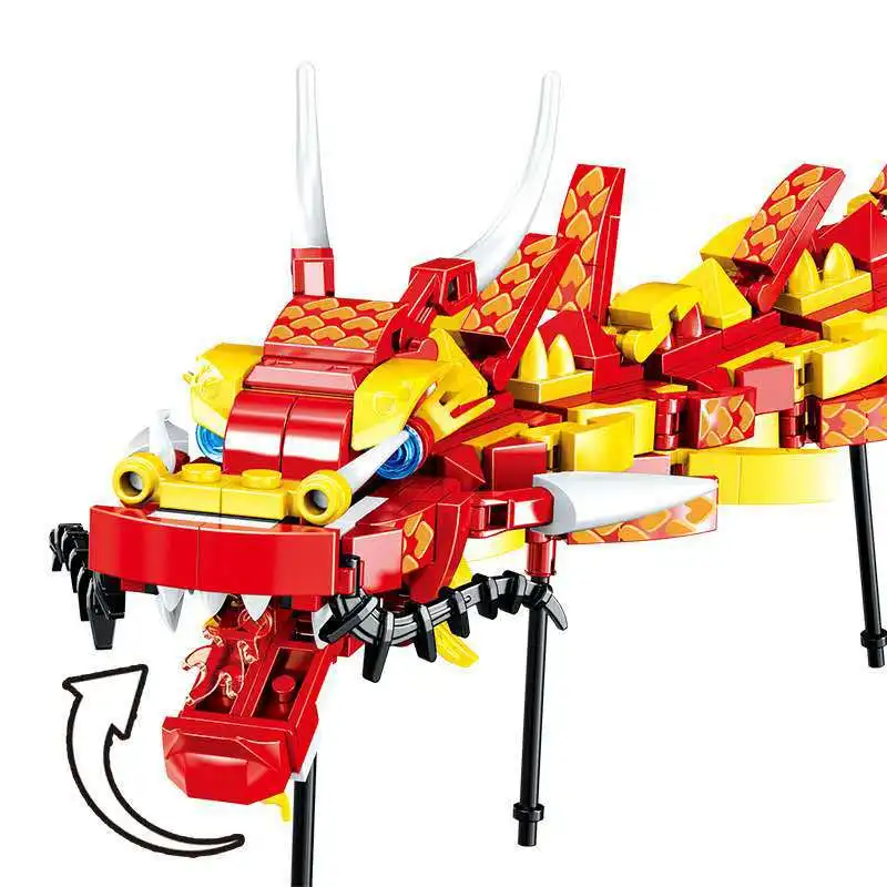 Детский конструктор Китайская традиционная улица модель 2022 года подарок на