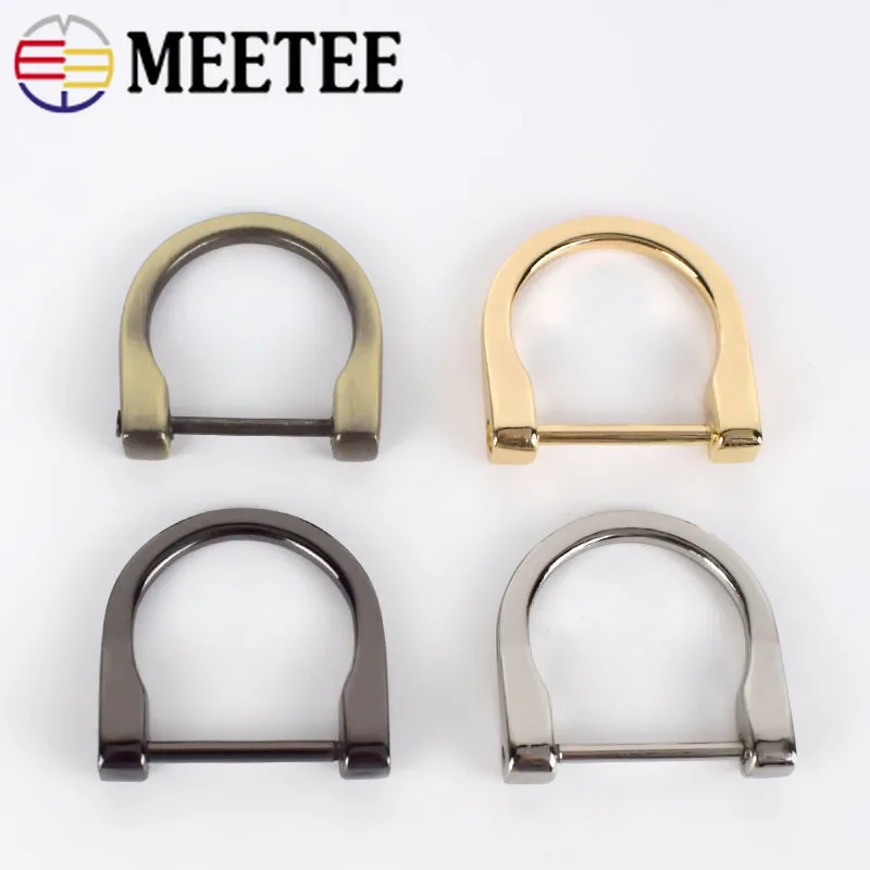 Meetee 5/10 шт. 17 мм Съемный кольцо в виде буквы D Пряжка DIY иных металлических