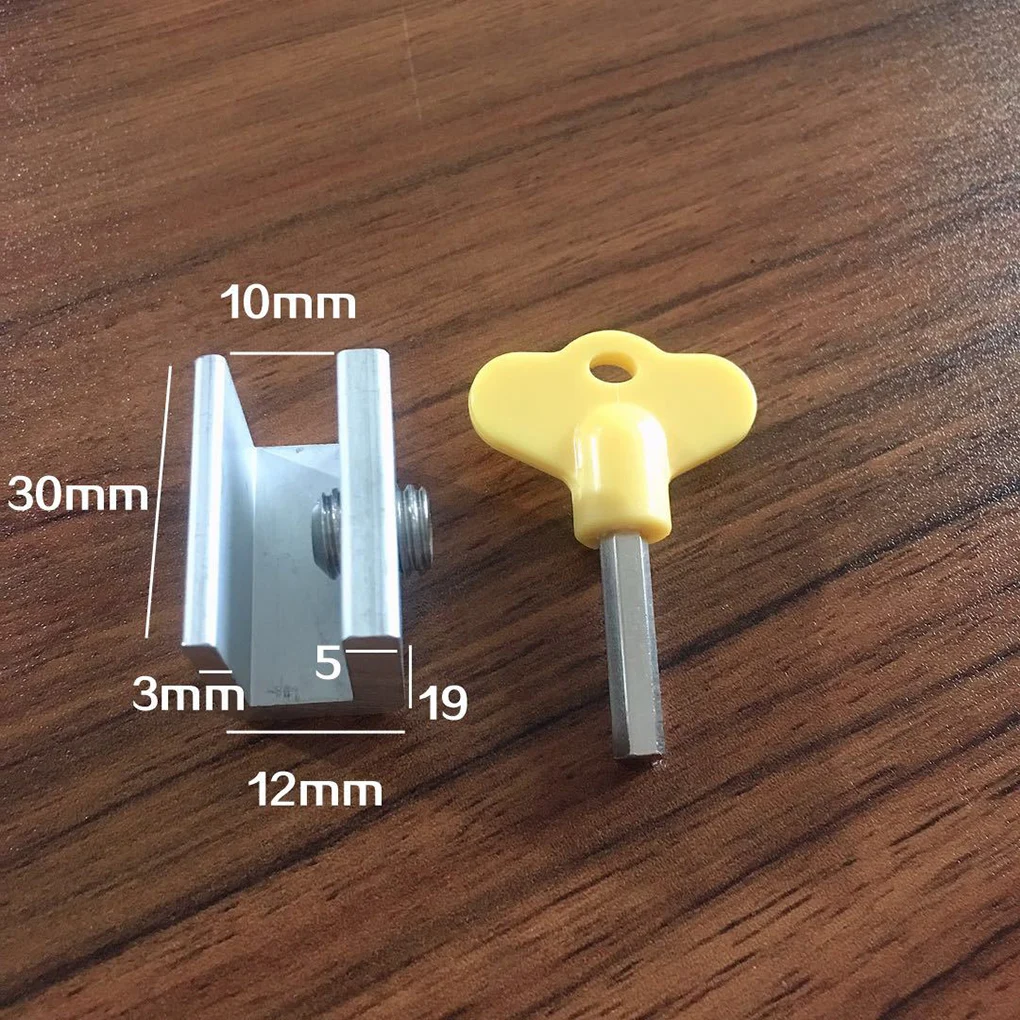Небольшой алюминиевый сплав регулируемые раздвижные окна замок дверной рамы