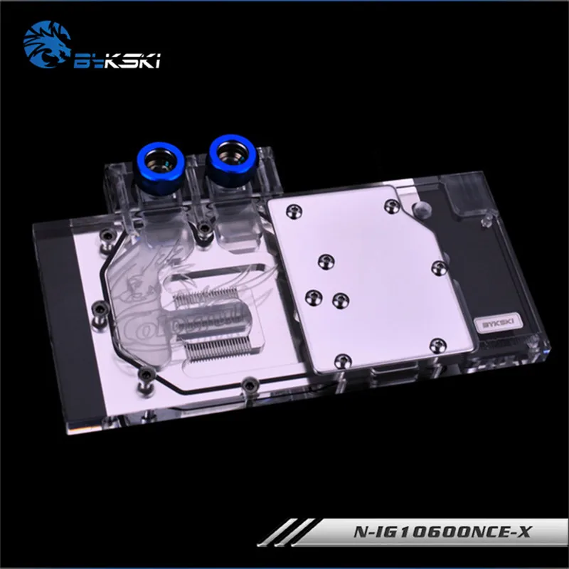 Водяной блок Bykski с полным покрытием графического процессора для цветной