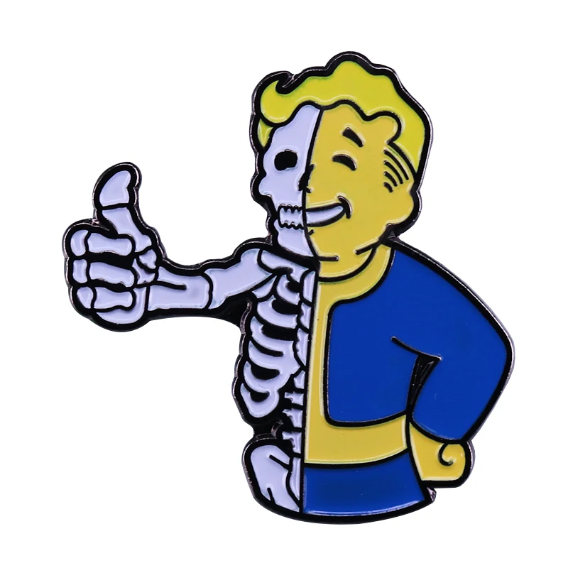 Украшения для видеоигр Fallout skull badge Huawei geeky | и аксессуары