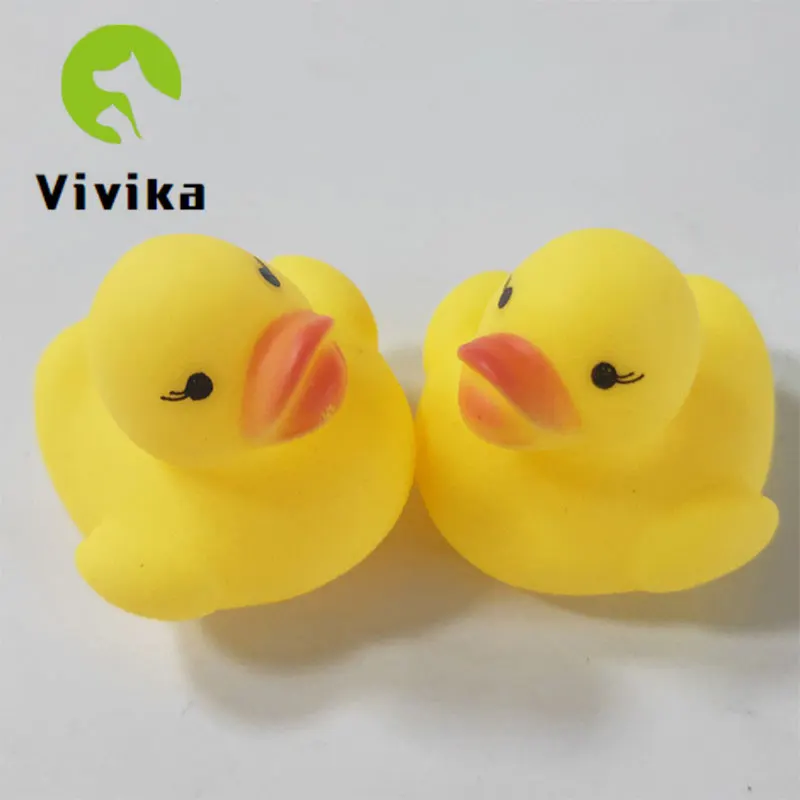 10 шт. играя с утяжками Мини Игрушки для ванны Детские желтой уткой виниловые