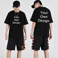 coustom your design t shirts men streetwear hip hop oversize tees diy logo printed tshirts harajuku cotton half sleeve wholesale