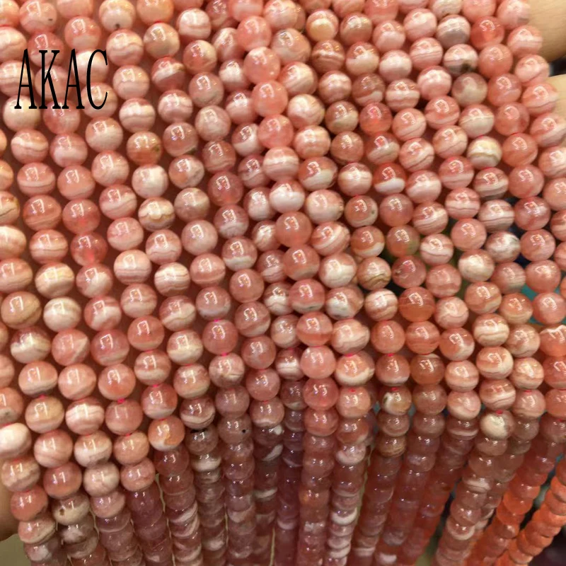 

Approx5mm 100% Natural rhodochrosite round loose beads for diy making design