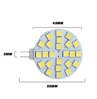 Free Shipping 3W SMD5050 24LEDs G4 Led Lights 120deg Lamp Spotlight 100pcslot