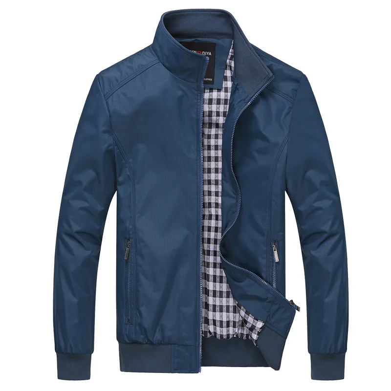 

New Men's Bomber Jacket and Coat Autumn Winter Stand Collar Slim Fit Casual Jackets Brand Clothing Windbreaker Big Size M-6XL