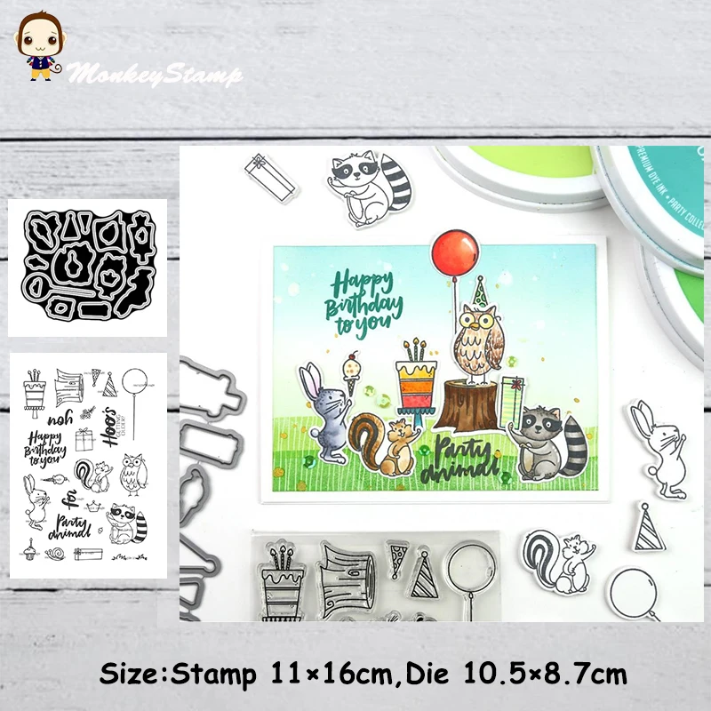 Металлические штампы и для торта в виде обезьяны животных на день рождения