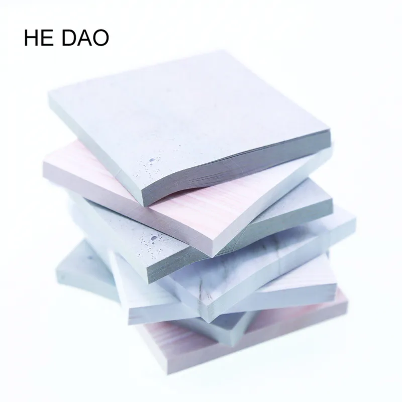 1 шт. креативные мраморные цветные самоклеющиеся блокноты для заметок Каменный