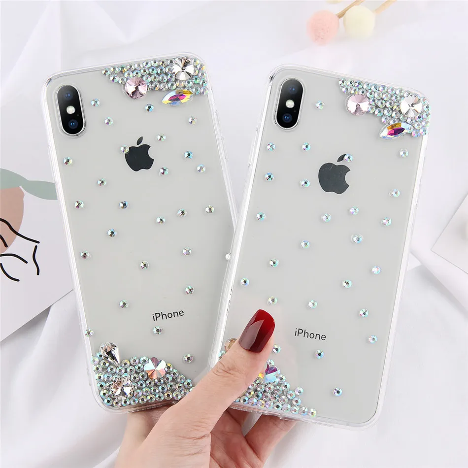 KJOEW мягкий чехол для iPhone XR X 8 7 6s Plus, блестящий прозрачный ТПУ для iPhone XS MAX, чехол для телефона, чехол для телефона