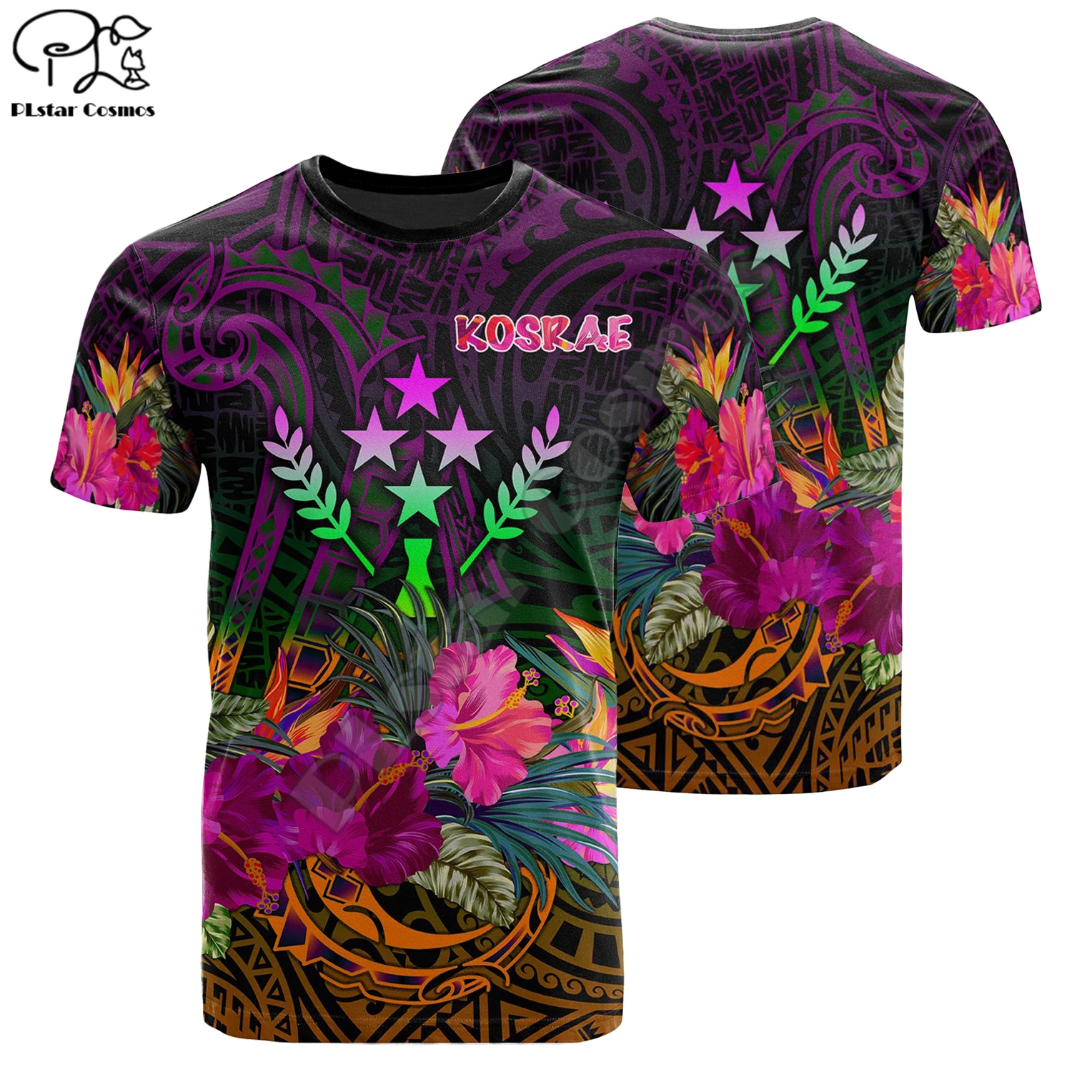 

PLstar Cosmos Polynesia Kosrae Island New Fashion Men/Women T-Shirts 3d Printed Summer Short-Sleeve Top Streetwear Style-7