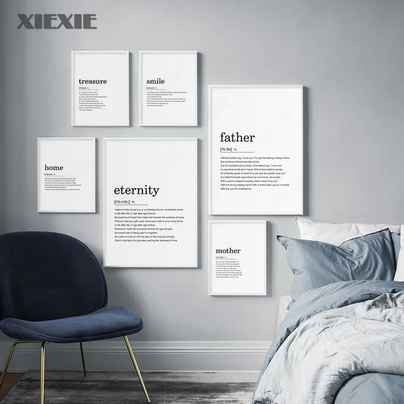 

Minimalism Poster Home Family Smile Quotes Nordic Posters and Prints Wall Art Canvas Painting Wall Pictures Living Room Decor