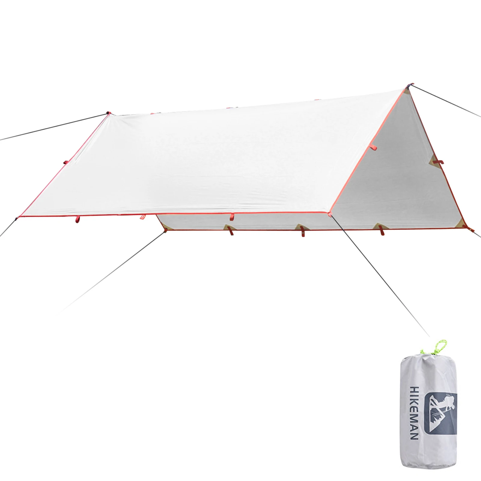 

3.2x3m Outdoor Camping Hiking Survival Sun Shelter Awning Silver Waterproof Ultralight Tarp Shade Coating Pergola Beach Tent