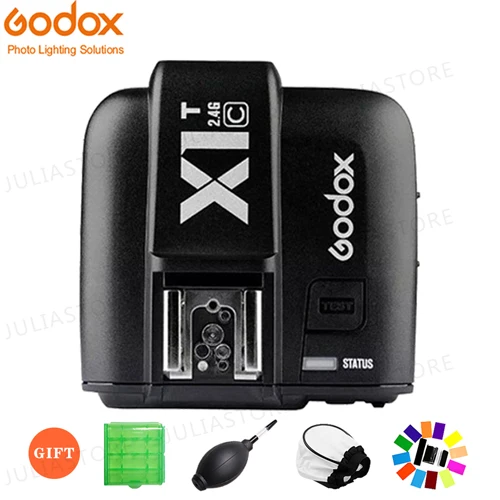 X1T-C for Canon 2x Godox TT600 2,4G Беспроводная система X камера вспышки Speedlites с X1T-C передатчиком триггера для камеры Canon s+ Бесплатный Подарочный комплект - Цвет: X1T-C for Canon