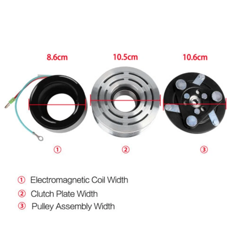 1.8L AC A/C Compressor Clutch Kit Pulley for Honda Civic 2007 2008 2000 2011 | Автомобили и мотоциклы