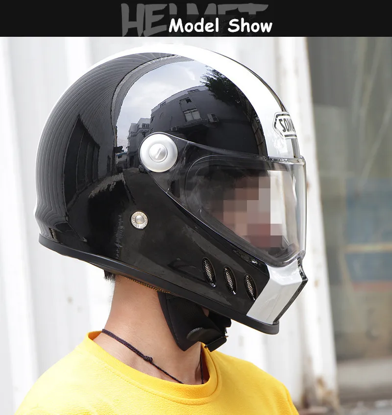 Soman Full Face Helmet Flip Up Casque Racing Cubierta De Casco Moto Ventilated Casco Patinete Casque Roof Boxer Motocycle Helmet