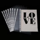 100 шт., универсальный лист формата А4 с 11 отверстиями для прозрачных файлов, бумажная папка для документов из ПВХ, протекторы для страниц