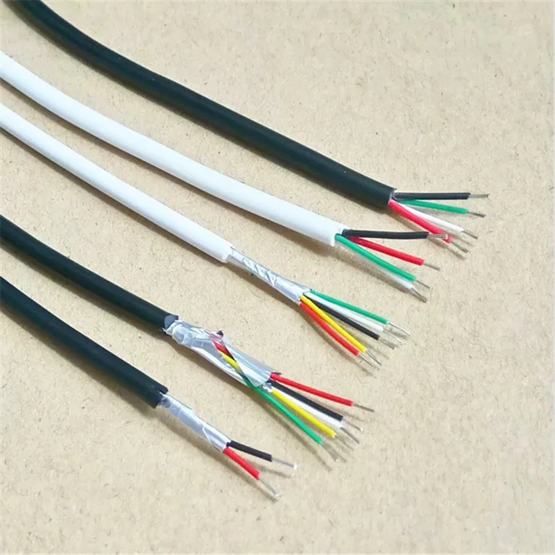 5 м/10 м/15/20 м DIY UL2464 28 AWG 5-жильный кабель для USB мыши клавиатуры передачи данных 4