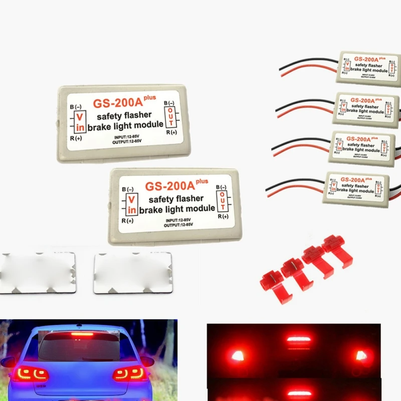 Портативный светодиодный стоп светильник для автомобиля сигнал лампа