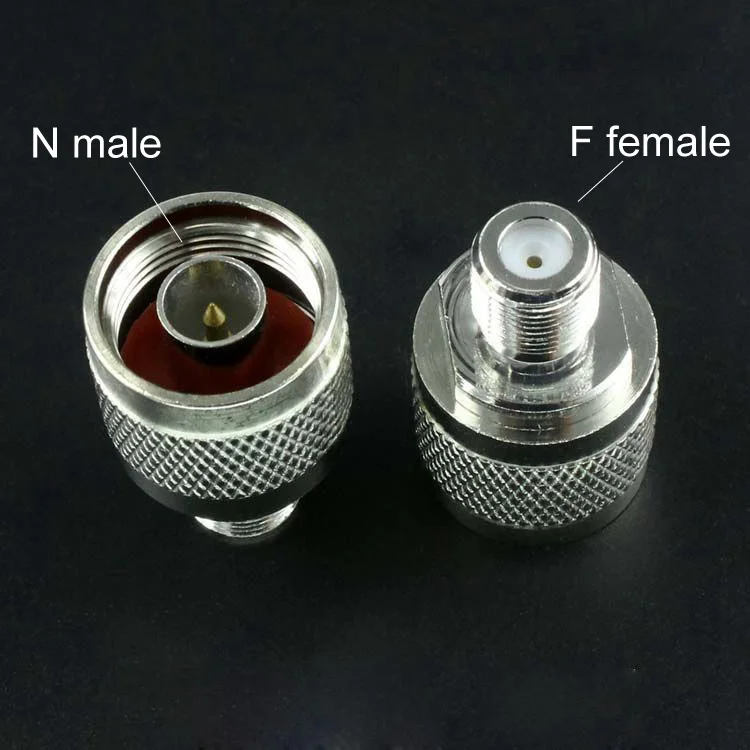 100PCS/LOT N Male N-Type Plug To F Female Jack RF Coaxial Adapter Connector