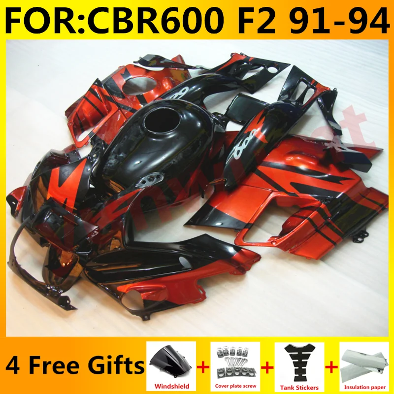 Обтекатели для мотоцикла и крышка бака HONDA CBR600 F2 1993 1992 комплекты 91 92 93 94 CBR 600 1991 1994